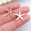 Acessórios de Joia Série Oceano Dourado Kc Pingente de Liga Estrela do Mar Concha Desenho Animado Pulseira Colar Chaveiro DIY