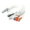 Adecuado para conector macho Remo de 7 pines a conector hembra de electrodo de 4.0*6, cable de conexión de microcorriente uno a seis para dispositivos de fisioterapia