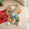 Natal à prova de frio confortável quente pescoço proteção cachecol inverno personalizado boneco de neve casual all-match personalizado bola cachecol cachecol cachecol