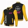 Chaqueta de béisbol de color liso para hombre, nueva, informal, holgada, de gran tamaño, con cremallera deportiva estándar, para deportes al aire libre