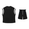 Traje sin mangas Camiseta de hombre Verano Chaleco fino Chaleco Baloncesto Casual Deportivo Manga corta Pantalones cortos Traje de hombre