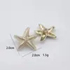 [Serie Oceánica] Botones de Metal de Moda Esmaltados Ecológicos Cosidos a Mano Estrella de Mar Caracola Concha de Mar Botones Irregulares para Manualidades