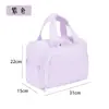 Bolso cosmético nuevo y elegante de doble apertura, gran capacidad, bolsa de almacenamiento de cosméticos esponjosa, neceser de viaje portátil.