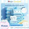 Impressão de Foto Sanrio Papel Higiênico Úmido Limpeza Suave Cachorro de Orelha Grande Papel Higiênico Úmido Lenços de Água Pura Pacote 80*3 Pacotes