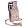 Funda de Cuero Plegable para Samsung S26 Ultra tipo Cartera con Correa Cruzada A16 Funda para Teléfono con Ranura para Tarjetas Note20 Funda para Teléfono con Anillo