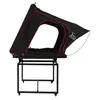 Tienda de Campaña Rígida para Montar en Coche con Diseño de Apertura Lateral, Base de Panal de Aluminio, Escaleras de Aluminio de 2.3m, Tira de Luz LED Integrada, Impermeable