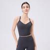 Nuevo Nude Escote Profundo Espalda Hermosa Secado Rápido Sujetador Deportivo para Mujer Todo en Uno A Prueba de Impactos Sujetador para Correr Chaleco de Fitness Yoga