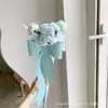 Embalagem de buquê de flores caixa para flor única caixa de flores com laço materiais de embalagem de flores em estoque atacado caixa de presente manual