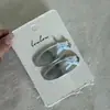 Par de Grampos de Cabelo Prata Azul Estrela Laço Amor Grampo Lateral Grampo para Franja Senso de Design Acessórios de Cabelo para Mulheres