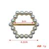 Hebilla de Nudo para Ropa Fija Artefacto Cintura Broche de Perla Metal Perla Hebilla para Prenda Hebilla para Toalla de Seda Aleación Hebilla Decorativa