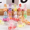 Simulación estrella de cinco puntas carcasa de vidrio pendientes bolsa llavero colgante hecho a mano diy accesorios llavero colgante