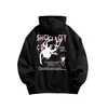 Sudadera con Capucha Estilo High Street Americano con Estampado de Araña para Hombre, Otoño e Invierno Forrada de Polar Marca de Tendencia con un Toque de Lujo, Chaqueta Holgada para Pareja
