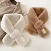 [Descuento Instantáneo de 5 Yuanes para Principiantes] Bufanda Suave y Peluda Estilo Coreano Etiquetado Estilo Japonés Otoño e Invierno Ins Bufanda de Peluche para Niña