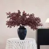 Planta Artificial Tallo Único Bayas de Acebo Bayas Rojas Materiales Florales DIY Venta Caliente Transfronteriza Flores Falsas Flor Artificial Simulación Ramo