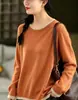 Otoño/Invierno 2026 Nuevo Estilo Coreano Holgado Casual Cuello Redondo Bloque de Color Jersey Falso de Dos Piezas para Mujer Jersey de Punto MHT