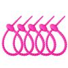 Cuerda de goma suave de almacenamiento autoblocante de dibujos animados diy llavero brida de silicona brida para cable de color se puede reutilizar