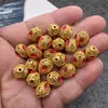 Cor dourada antiga preservadora de cor incrustada contas de transferência DIY pulseira acessórios de joias DIY acessórios de vestuário dourados contas