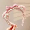 Diadema de Orejas de Oso de Peluche Linda Diadema Dulce Femenina con Lazo y Encaje Accesorios Sencillos para el Cabello Maillard