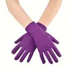 Accesorios para Mujer de los Años 1920 Spandex Satén Flocado Guantes de Charol Accesorios de Disfraz para Fiesta de Baile Transfronteriza en Stock