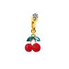 Gaby Argola de umbigo Cereja Europeia e Americana Cravo de umbigo Ornamento de umbigo Cravo de umbigo Morango Argola de umbigo de Fruta Joias de Piercing Corporal ponto