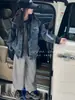 Chaqueta vaquera para niña 2026 nuevo estilo moda coreana con capucha atuendo de primavera para niñas mayores, look casual de dos piezas top
