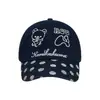 Gorra de Béisbol Bordada de Rilakkuma Estilo Coreano Ins Linda, Dulce Diseño de Puntos para Todas las Estaciones, Gorra Versátil para Parejas que Hace que la Cara se Vea Más Pequeña