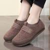 2025 Inverno Novo Sapatos de Algodão Velho Pequim Botas de Neve Femininas Mais Veludo Quente Antiderrapante Slip-On Casual Sapatos de Algodão para Mães