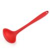 Cuchara de sopa de silicona, cuchara de pala de mango largo, sartén antiadherente, pala para freír, cuchara para sartén, olla caliente, concha para sopa, utensilios de cocina, cuchara para freír, cuchara de silicona