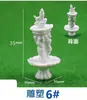 Wx Maquete Arquitetônica Mesa de Areia Escultura Artística Fontes Figuras Animais com Paisagem Ornamentos de Cena de Praça de Jardim Europeu