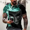 Camiseta Unisex de Manga Corta con Cuello Redondo, Patrón de Payaso DC, Máscara Maligna 3D, Suministro de Fábrica de Estación Independiente de Camarones de Amazon