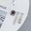 Adecuado para Apple watch Apple watch Ultra9876 Nueva correa de silicona con hebilla de pasador patrón H 20mm22mm