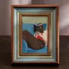 Marco de fotos vacío estilo retro americano europeo para exhibición de mesa 6 pulgadas resina 10 pulgadas 16 pulgadas marco de fotos para colgar en la pared de cualquier tamaño