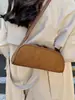 Bolso retro de ante para debajo del brazo para mujer, nueva colección otoño 2026, diseño de nicho, bolso tote estilo baguette para ir al trabajo y uso casual