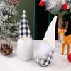 Suministros para decoración navideña cuadros blanco y negro bosque Muñeco del Viejo de la Navidad Decoración Muñeco sin rostro de Santa Claus Muñeco de esencia para el suelo