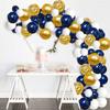 Paquete de globos transfronterizos de la serie Golden azul oscuro, decoración para fiestas, diseño de lugar de cumpleaños