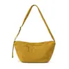 Bolsa Pequena Bolsa Feminina 2026 Nova Tendência de Moda Estilo Coreano Bolsa de Ombro Bolsa Transversal Cor Sólida Estudante Artística Bolsa Semicírculo