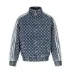 Chaqueta de mezclilla retro americana con lunares lavados y cuello alto para hombres y mujeres, abrigo corto casual holgado de otoño, moderno, corte ajustado