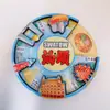 Imanes de Nevera Culturales y Creativos de Chaozhou, Shantou y Chaozhou, Souvenirs Turísticos del Pequeño Parque de la Isla Nanzhou, Imanes de Nevera de Chaozhou, Pastel de Durazno Rojo