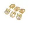 Chapado en Cobre con Oro Real de 18K, Conserva el Color, Colgante Incrustado con Circonia, Mariposa, Estrella, Accesorio de Colgante con Borla, Accesorio para Joyería DIY D175