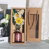 Presentes de Natal Transfronteiriços, Flores Secas em Caixa Artística, Decorações para Casa, Suprimentos de Decoração com Atmosfera Natalina de Algodão