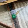 Pingente de Ágata Vermelha Calcedônia Genuína Natural com Fecho de Segurança Joia Masculina e Feminina Pingente para Crianças Pingente de Colar para Casal Ano Animal
