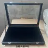 Caja Negra a Prueba de Polvo con 18 Compartimentos para Joyas, Collares, Anillos, Pendientes, Pulseras y Artículos de Colección, con Tapa