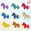 Nuevo Parche de Tela Bordado de Dibujos Animados Serie de Ponis para Computadora Accesorios Decorativos DIY para Ropa Bolsas Accesorios