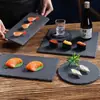Posavasos de Pizarra Natural Estilo Japonés Posavasos para Bebidas Temática Nórdica de Whiskey Posavasos de Roca Resistentes al Calor Posavasos para Té