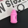 Serie de Fitness Llavero de Goma Suave Alto Valor de Color Barra Mancuerna Colgante Joyería para Colgar en Bolsos Accesorios de Regalo