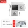 Conectores para tubo cuadrado de aleación de aluminio de 20/25/30 mm, sujetadores de clip, acero galvanizado de acero inoxidable sin perforación, no requiere soldadura.