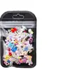 Paquete de 100 Piezas de Materiales de Decoración para Uñas de Resina, Forma de Corazón, Lazo, Flor, Luna Estilos Mixtos Decoraciones para Uñas DIY Venta al por Mayor