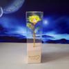 Flor Artificial Rosa de Papel Dorado Luz LED Regalo para el Día de la Madre San Valentín Regalo de Navidad Flor Individual Linterna Festiva