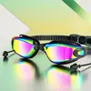 Ventas Directas de Fábrica Gafas de Natación Impermeables y Antivaho para Adultos Equipo de Natación de Silicona Gafas de Natación Galvanizadas Transfronterizas Venta al por Mayor