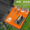 Amazon Más Vendido Mat Herramienta de Silicona para Horno Esterilla para Rack Lateral de Bandeja de Horneado de Camping al Aire Libre Esterilla Protectora de Silicona Piedra Negra